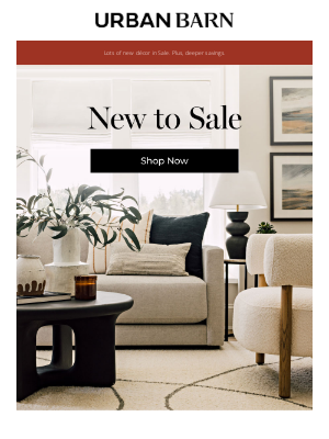 Urban Barn (Canada) - It's a need, not a want