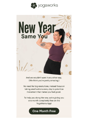 YogaWorks - New year, same you