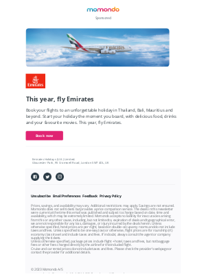 momondo - Fly Emirates to your winter getaway.