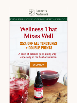 Lazarus Naturals - 🍹 The Sips of Summer—25% Off All Tinctures
