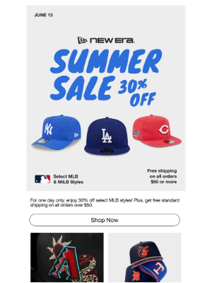 New Era Cap - Save on your favorite MLB teams