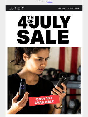 Lumen - 4th of July Sale - $100 Off Lumen. Final hours! 🎆