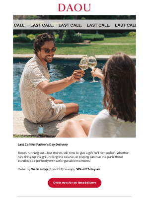 DAOU Vineyards - Last Call for Father’s Day Delivery