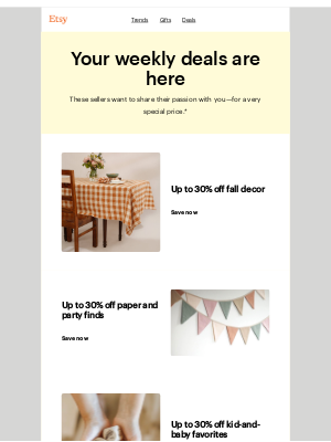 Etsy - Deals on deals on deals