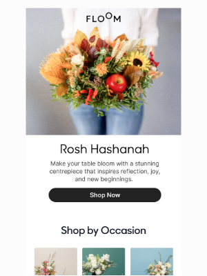 FLOOM - Flowers and Sweet Wishes for Rosh Hashanah 🍏 🍯