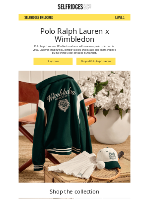 Selfridges (United Kingdom) - Just landed: Polo Ralph Lauren x Wimbledon