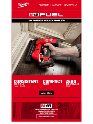 Milwaukee Tool - Consistent, Clean Nail Holes