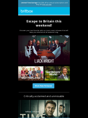 BritBox - Ready to escape this weekend?