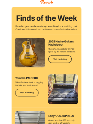 Reverb - A Nacho Burst Conversion, holy grail modular & more