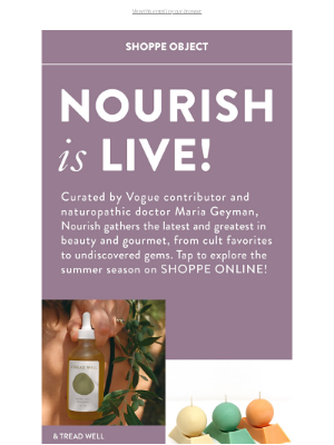 Shoppe Object - Nourish ❤️