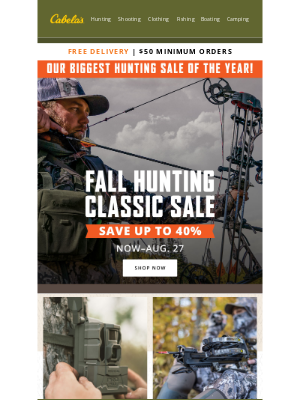 Cabela's (Canada) - Don't Miss The Biggest Hunting Sale Of The Year!