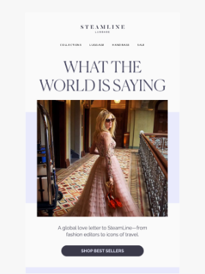 Steamline Luggage - SteamLine in Vogue, Harper’s & Condé Nast