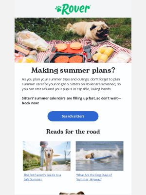 Rover.com - Still need a 4th of July pet sitter?