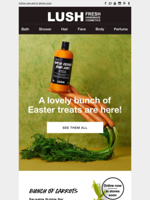 Lush (United Kingdom) - This just in: Easter