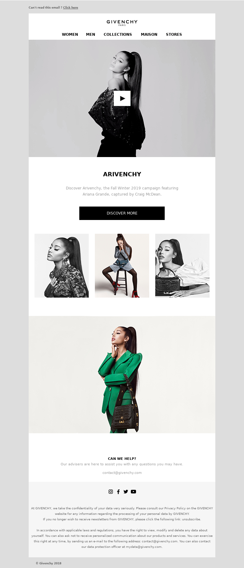 Givenchy - The FW19 campaign starring Ariana Grande
