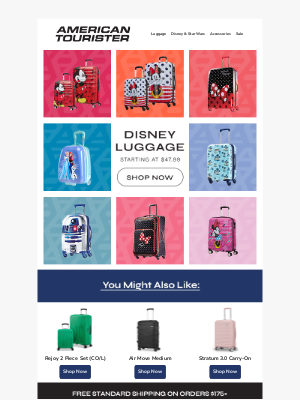 American Tourister - Disney Luggage Savings Inside