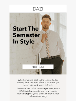 DAZI - Start the Semester in Style