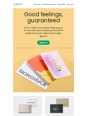 MOO - Create connections with premium, tactile Business Cards