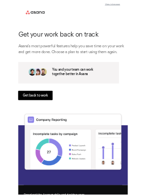 Asana - ⏰ There’s still time to get back to Asana
