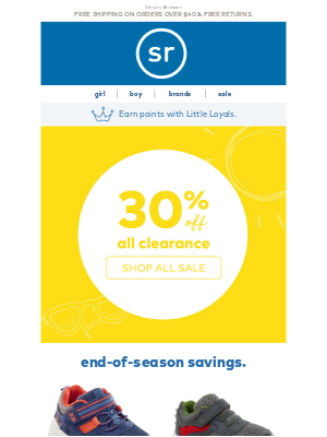 Stride Rite - Sun & Save! EXTRA 30% off all clearance