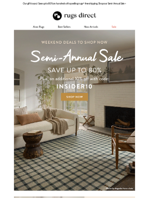 Rugs Direct - Weekend Deals | 10% Code Inside >