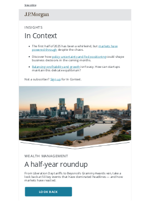 J.P. Morgan - 50 Events Shaping 2025