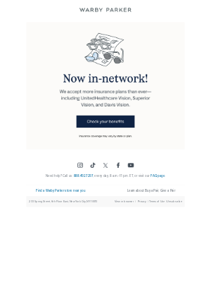Warby Parker - Have vision insurance? Good news!