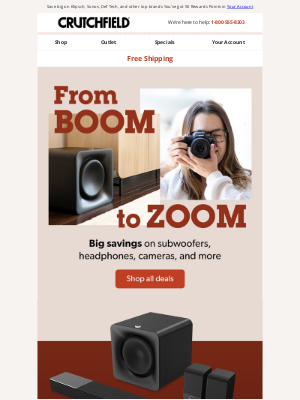 Crutchfield - Shockingly good deals await