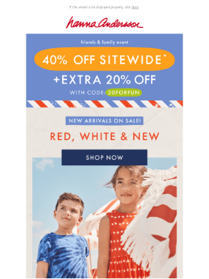 Hanna Andersson - Just Dropped: Red, White & NEW! ❤️🤍💙