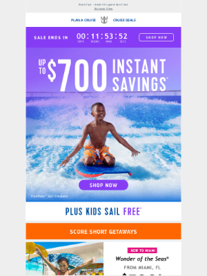 Royal Caribbean Cruises - 🔥 Big savings, no waiting – grab up to $700 off today