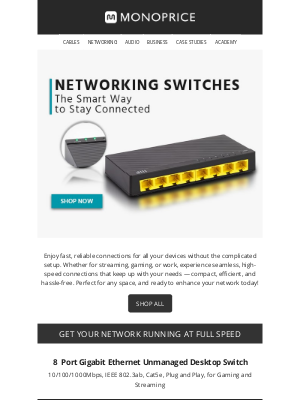 Monoprice - Unlock Reliable Connections with These Networking Switches ⚡🔓