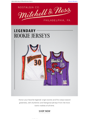 Mitchell & Ness Nostalgia Co - NBA DRAFT | The First Chapter of a Legacy.