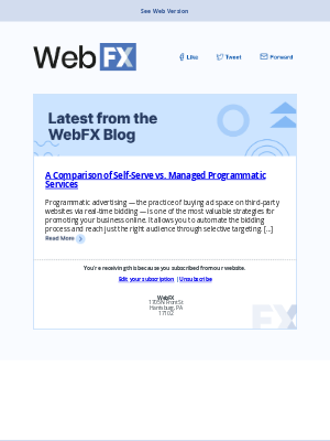 WebpageFX - A Comparison of Self-Serve vs. Managed Programmatic Services