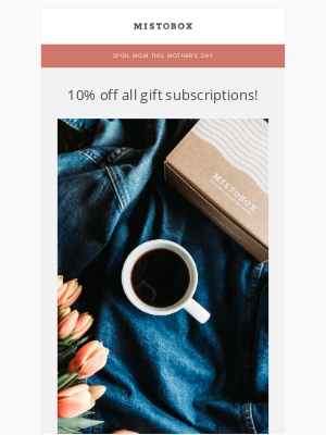 MistoBox - 10% off all coffee gifts for Mom 💐☕️