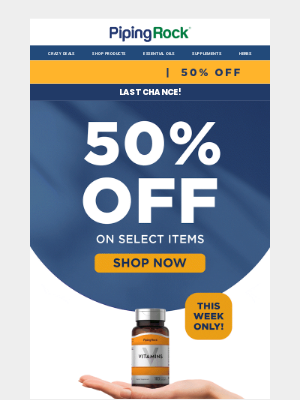 Nutrition Express - Last Chance! 50% OFF Ends Tomorrow