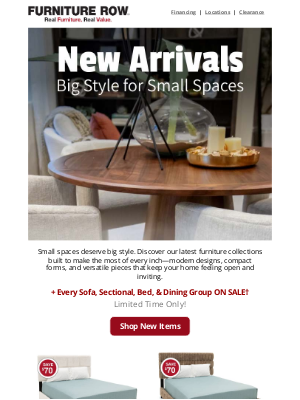 Furniture Row - New Arrivals at Furniture Row
