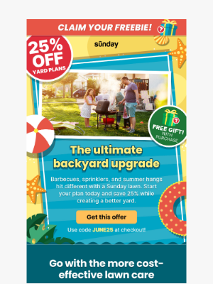 Sunday - 🎯 Backyard Goals? Here’s 25% OFF