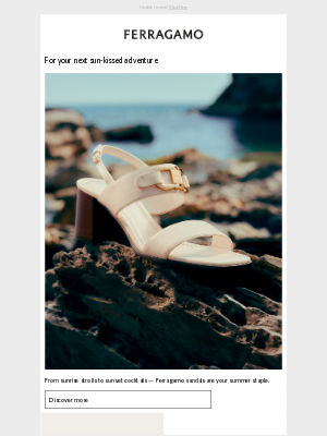 Salvatore Ferragamo USA - New Sandals: A Summer Staple