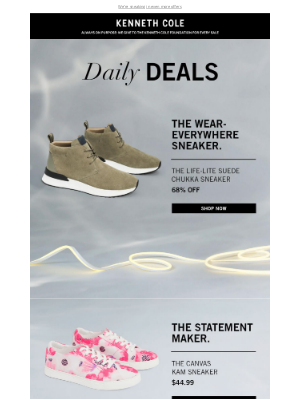 Kenneth Cole - The DAILY DEALS keep on coming