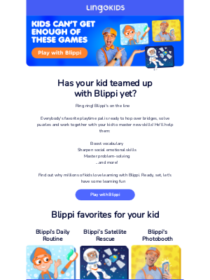 Lingokids - Blippi called! Time to play ☎️