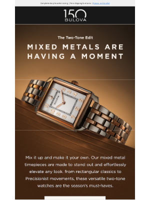 Bulova - Mix It Up: Two-Tones Make a Statement