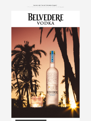 Belvedere - THAT’S THE VIBE.