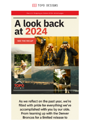 Topo Designs - What a Year! Look Back with Us