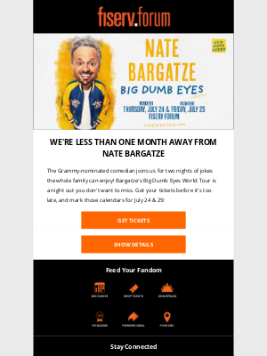 Milwaukee Bucks - It's Almost Time For Nate Bargatze! 🤩