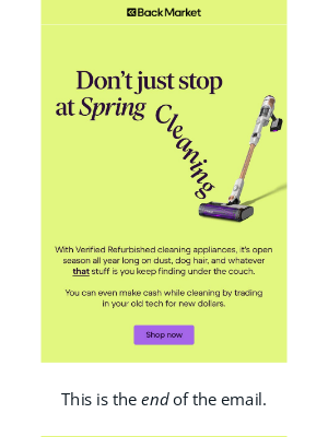 Back Market - ✨ This is a self-cleaning email