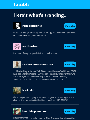 Tumblr - 5 good reasons to go dashwards