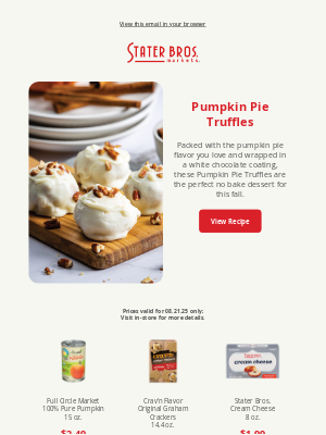 Stater Bros. - 🍂 The Easiest Fall Dessert
