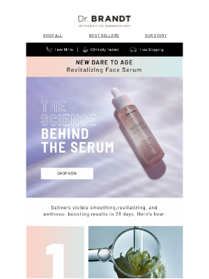 dr. brandt Skincare - Give this serum 28 days!