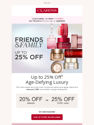 Clarins (Canada) - 🌟 Up to 25% OFF Your Anti-Aging Heroes