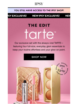 ipsy - NEW from Tarte 💜 ($140 value!)